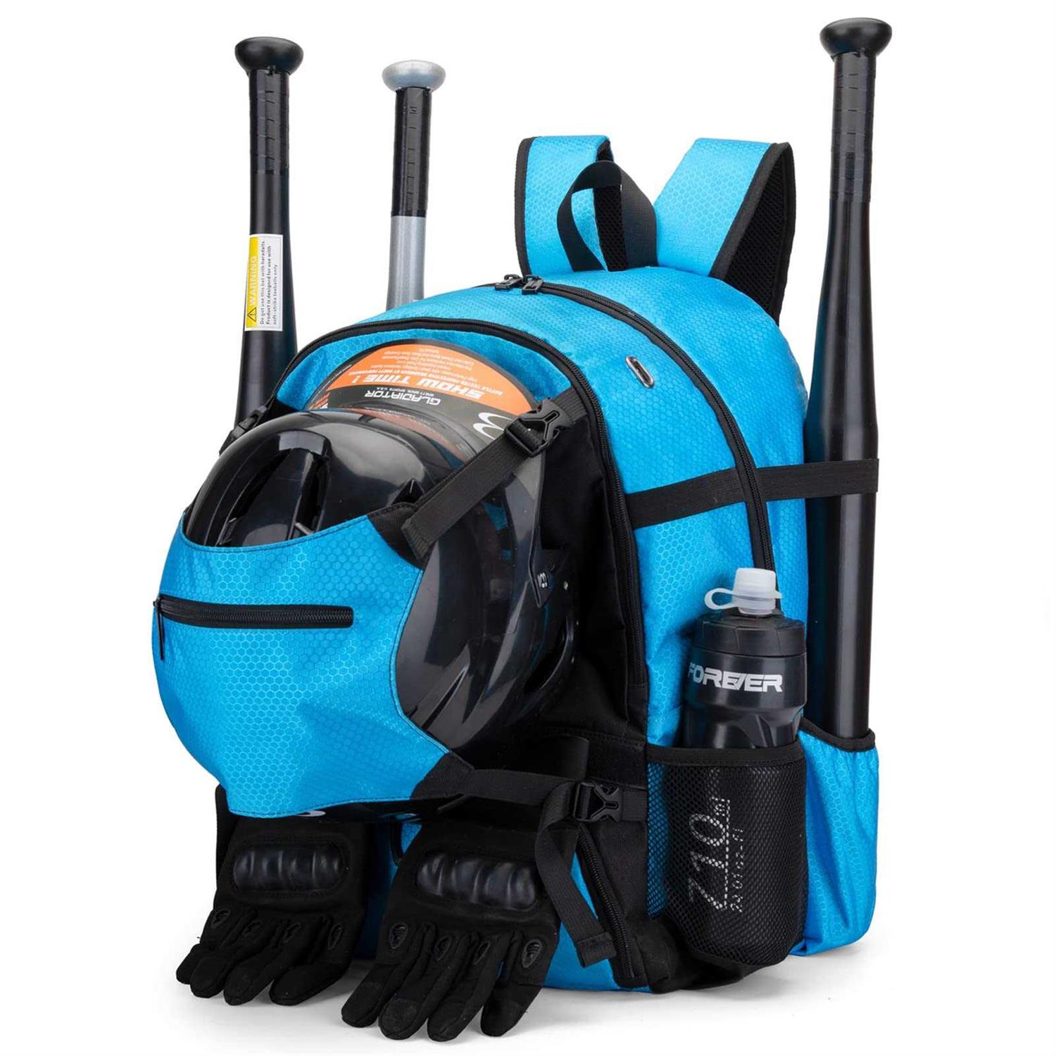 Hsmihair Baseball Bag Baseball Backpack With External Helmet Holder For Baseball, T-ball & Softball Equipment & Gear For Youth and Adults,h