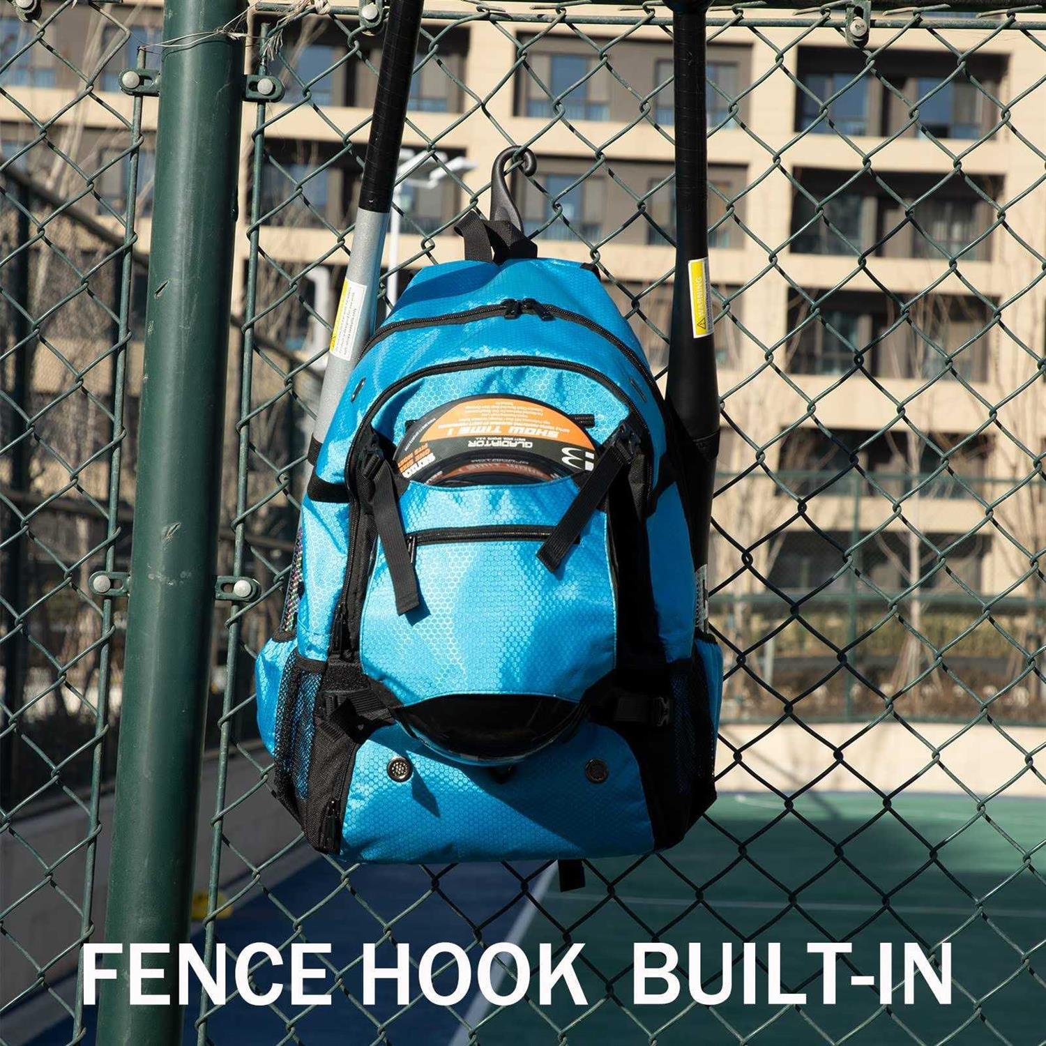 Hsmihair Baseball Bag Baseball Backpack With External Helmet Holder For Baseball, T-ball & Softball Equipment & Gear For Youth and Adults,h - Image 4