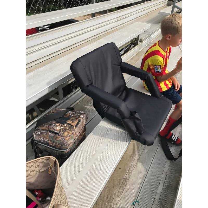 Nova Microdermabrasion Wide Stadium Seat for Bleachers with Back Support Reclining Adults Camping Stadium Chair Extra Thick Cushion Bleacher Seats - Image 5
