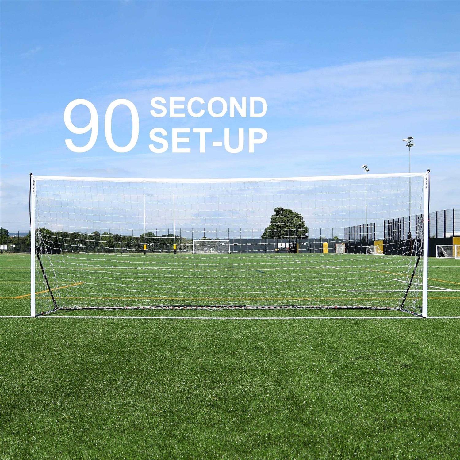 Quickplay Kickster Elite Portable Soccer Goal with Integrated Weighted Base for Indoor & Outdoor Soccer - Image 3