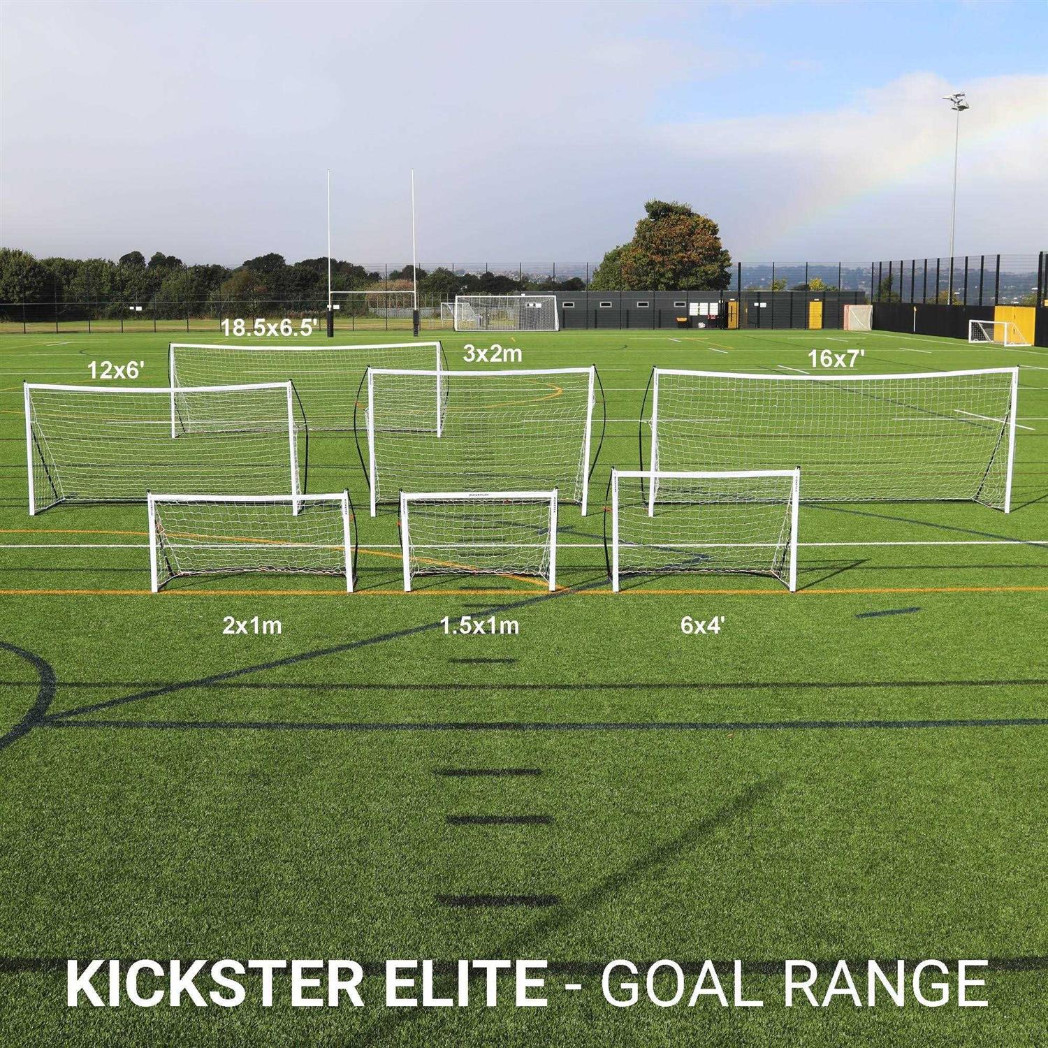 Quickplay Kickster Elite Portable Soccer Goal with Integrated Weighted Base for Indoor & Outdoor Soccer - Image 3