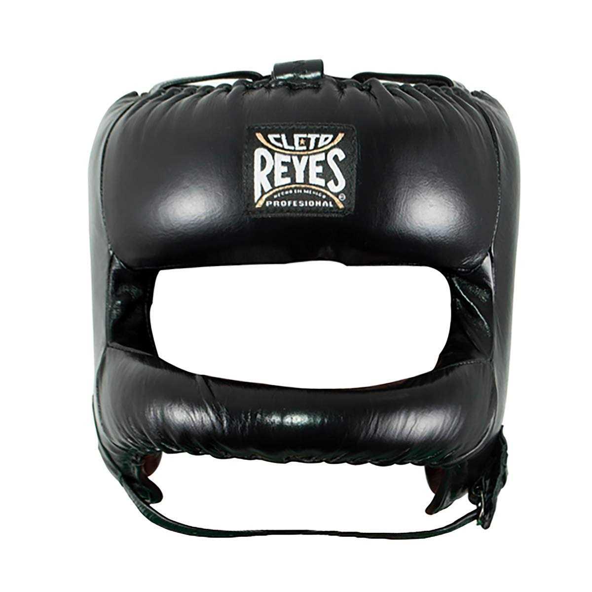 Cleto Reyes Leather Boxing Headgear with Nylon Face Bar