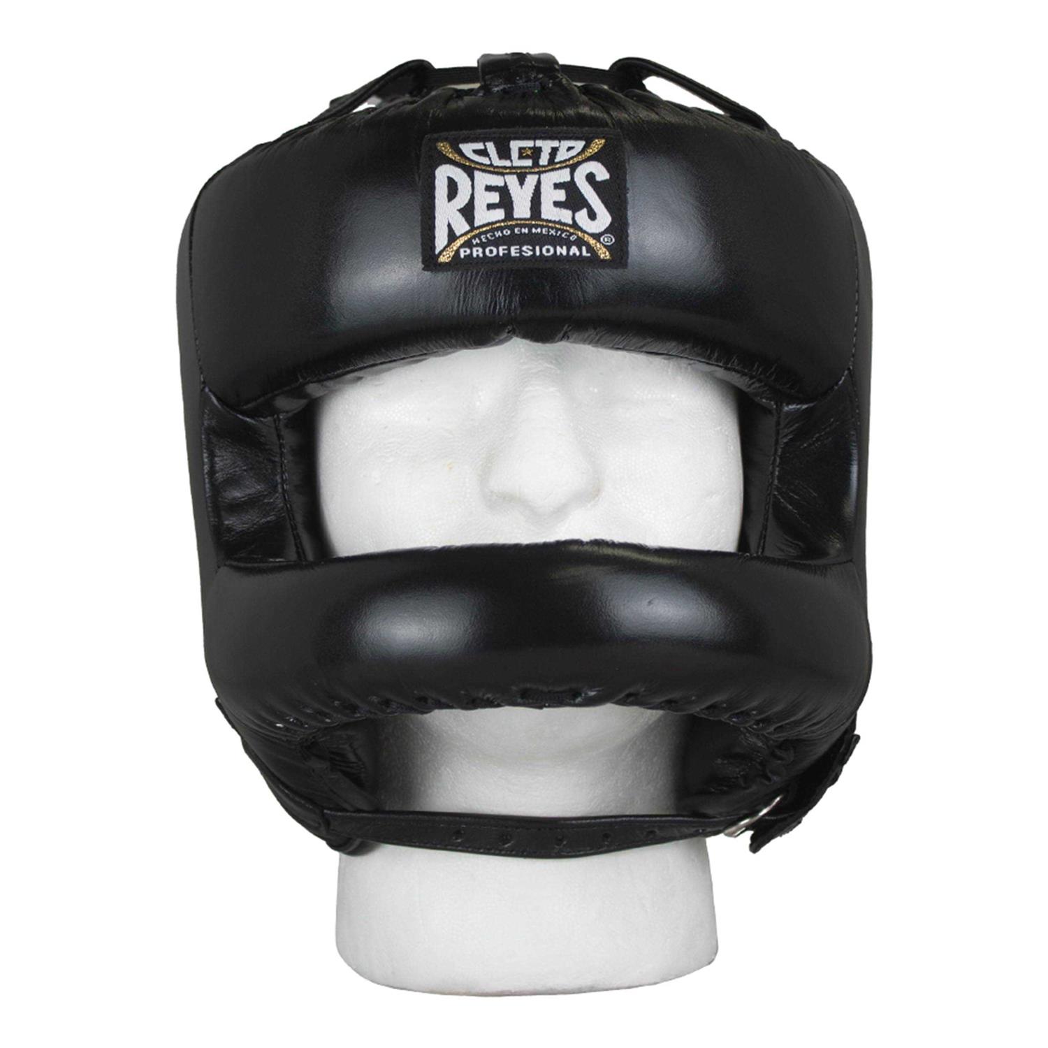 Cleto Reyes Leather Boxing Headgear with Nylon Face Bar - Image 2
