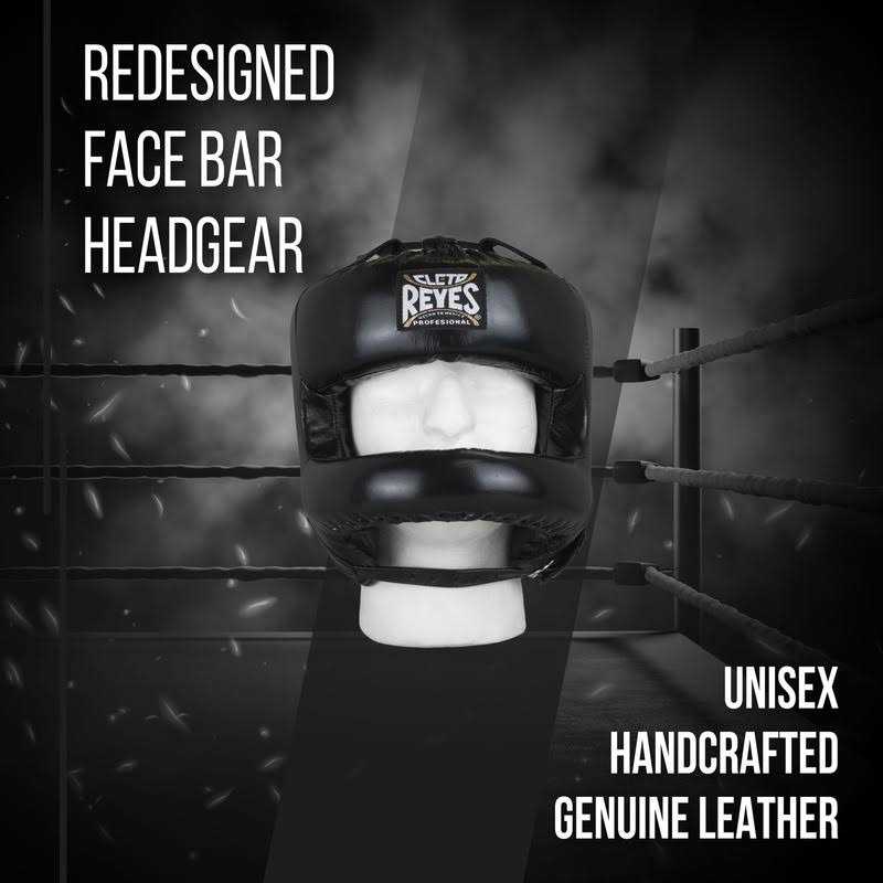 Cleto Reyes Leather Boxing Headgear with Nylon Face Bar - Image 3