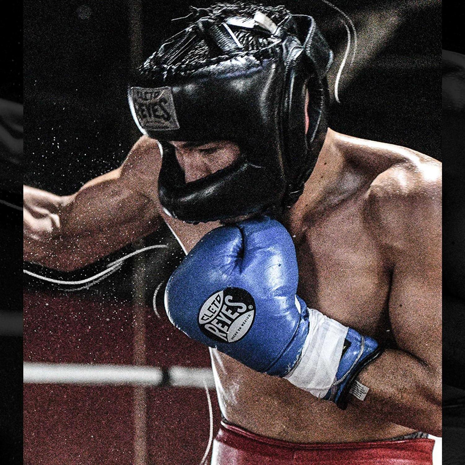 Cleto Reyes Leather Boxing Headgear with Nylon Face Bar - Image 4