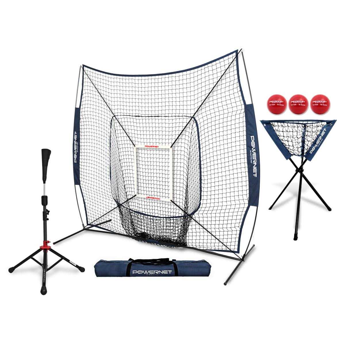 Powernet DLX Pro Bundle Baseball Softball Net w/ Strike Zone 3 Traini - Image 4