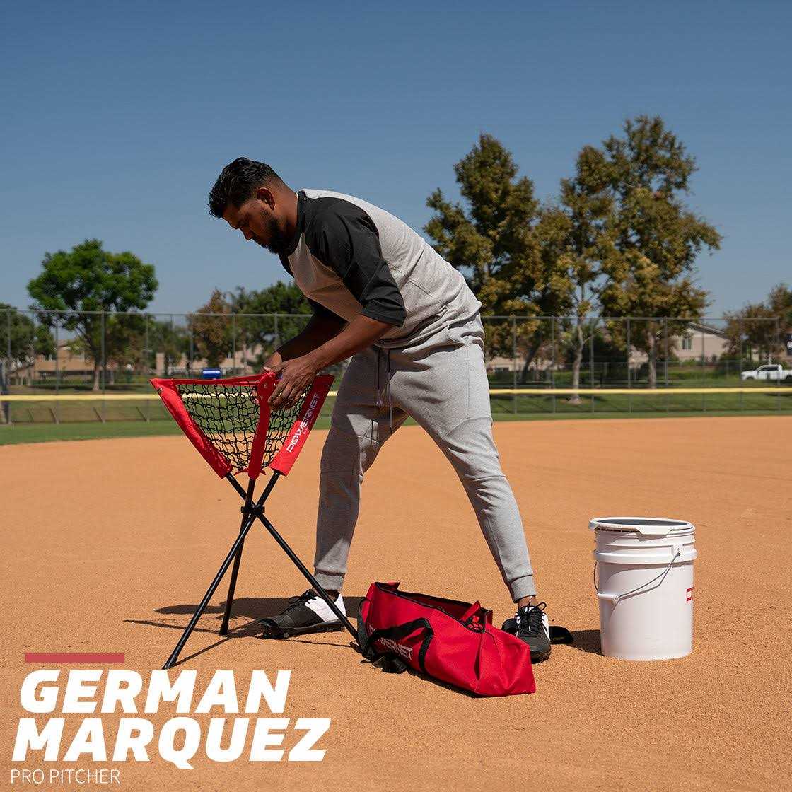 Powernet Baseball Softball Portable Batting Practice Ball Caddy - Image 4