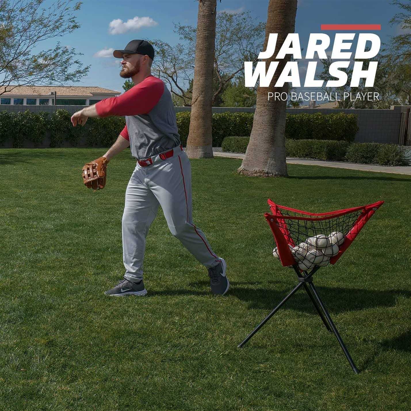 Powernet Baseball Softball Portable Batting Practice Ball Caddy - Image 5