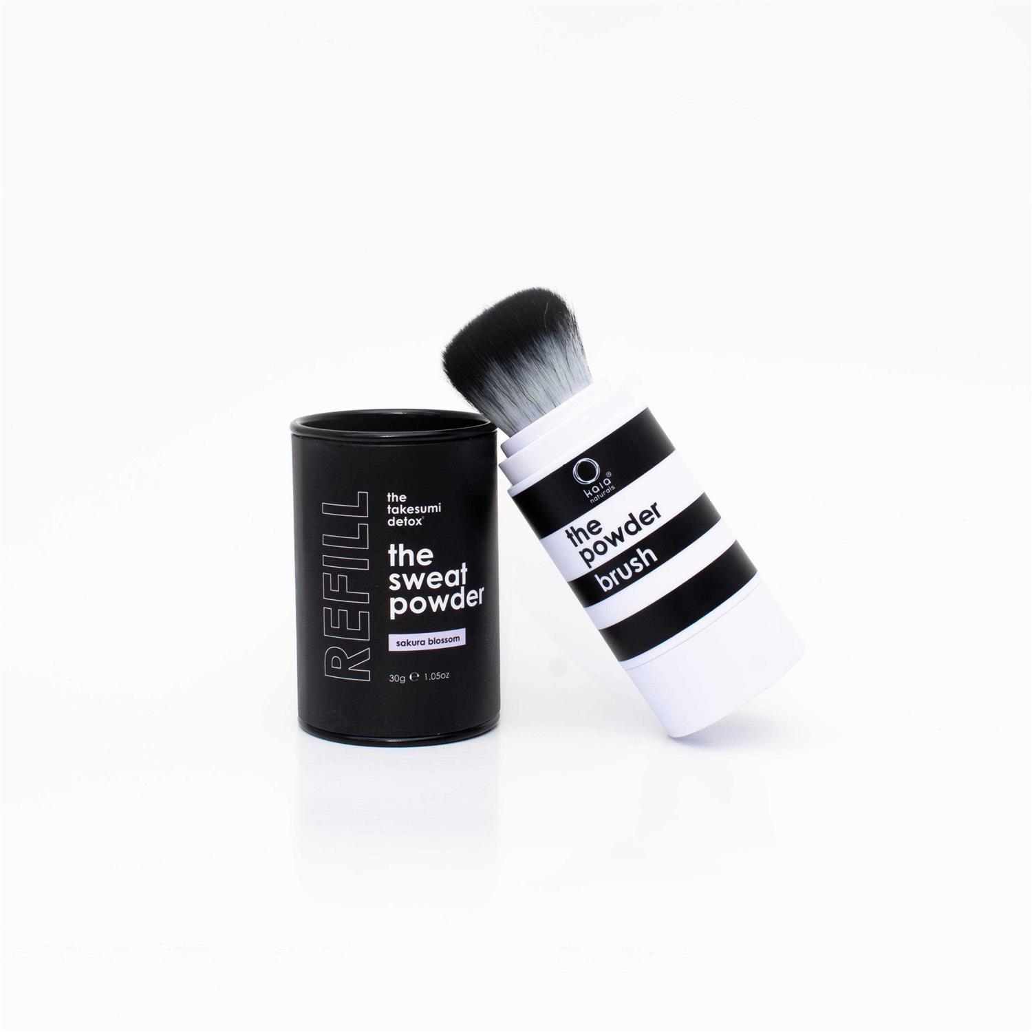 kaia naturals The Takesumi Detox The Sweat Powder Brush + Refill Set