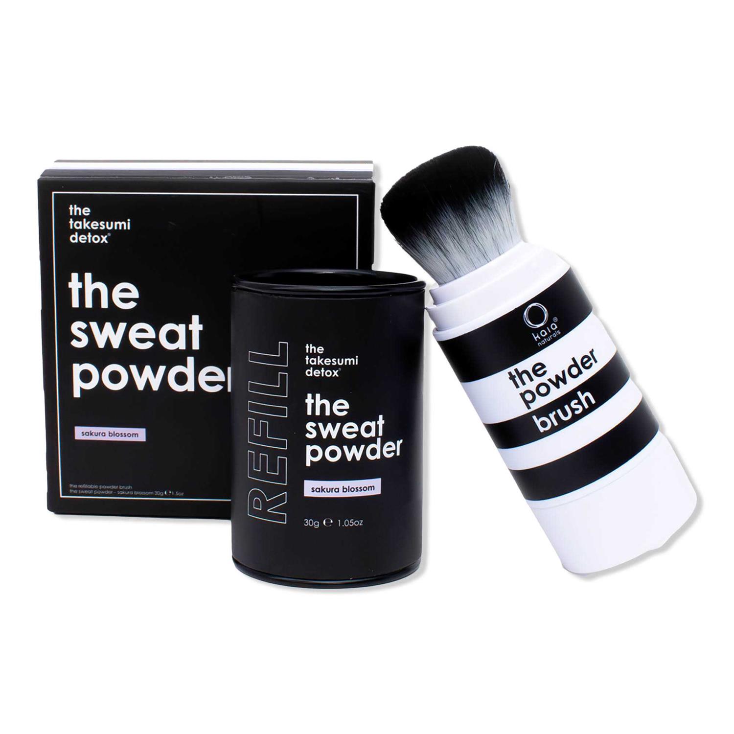 kaia naturals The Takesumi Detox The Sweat Powder Brush + Refill Set - Image 4