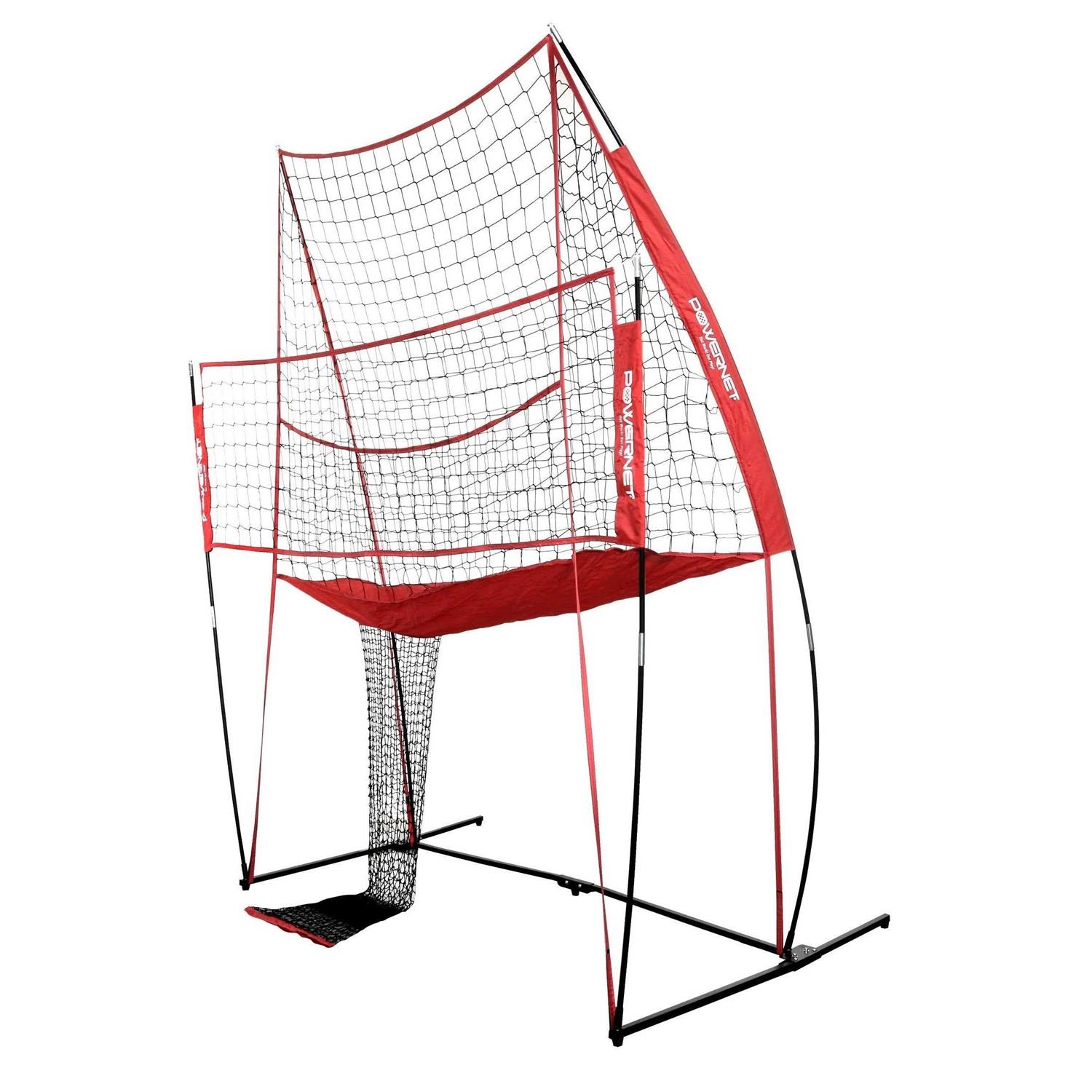PowerNet Volleyball Practice Net Station 8 ft Wide by 11 ft High