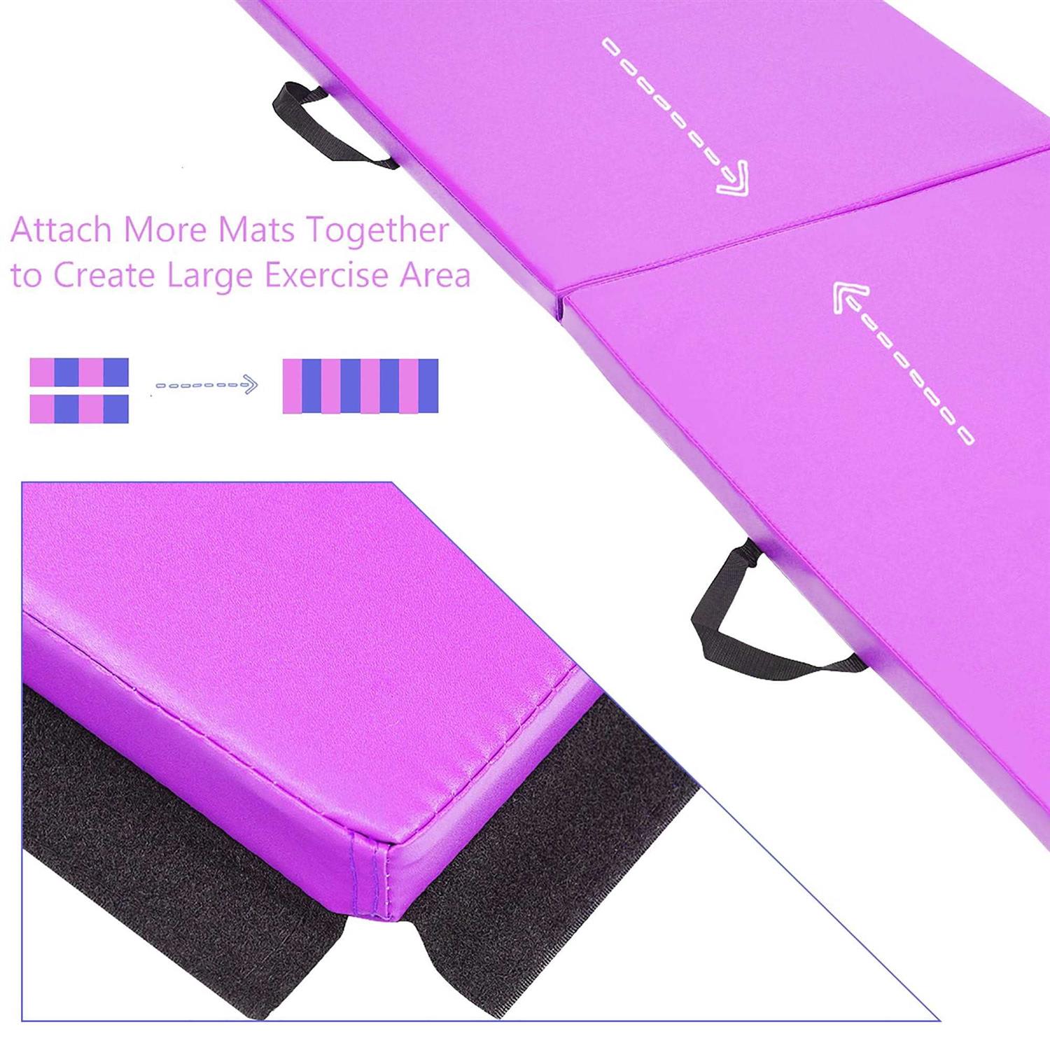Costway Thick Folding Panel Gymnastics Mat - Image 3
