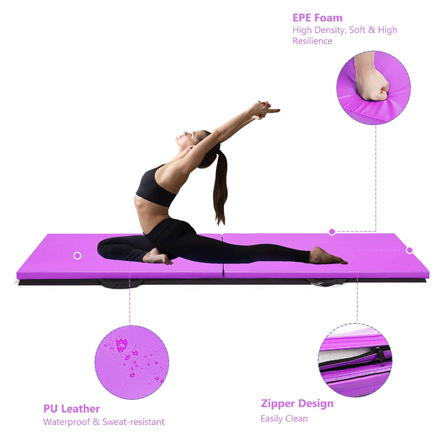 Costway Thick Folding Panel Gymnastics Mat - Image 5