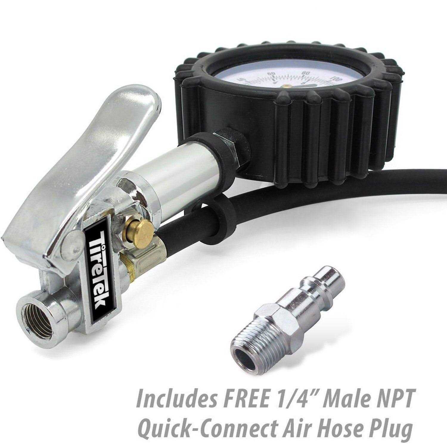 TireTek Tire Pressure Gauge for Cars Professional Tire Inflator with Secure Air Chuck - Image 5