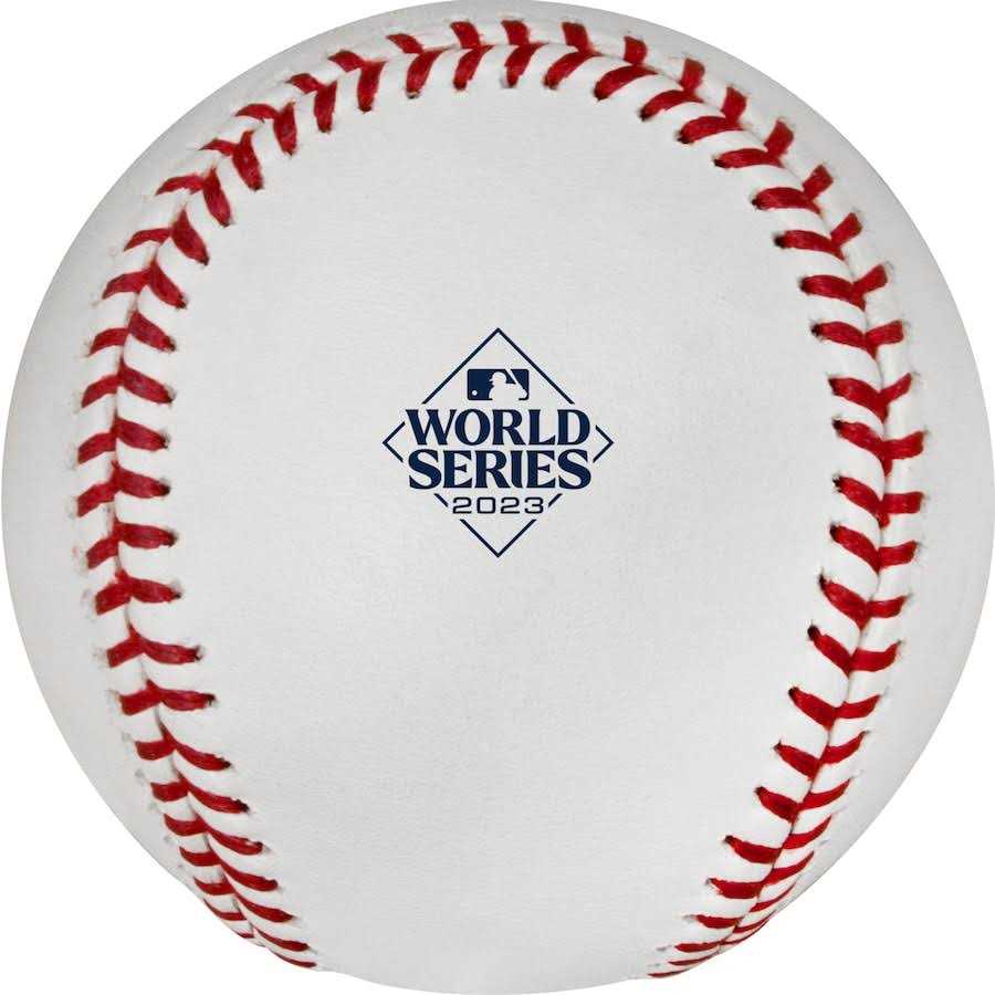 MLB Rawlings 2023 World Series Logo Baseball with Case - Image 3