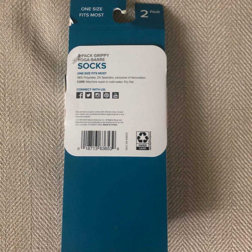 Gaiam Grippy Yoga Barre Socks - Image 5