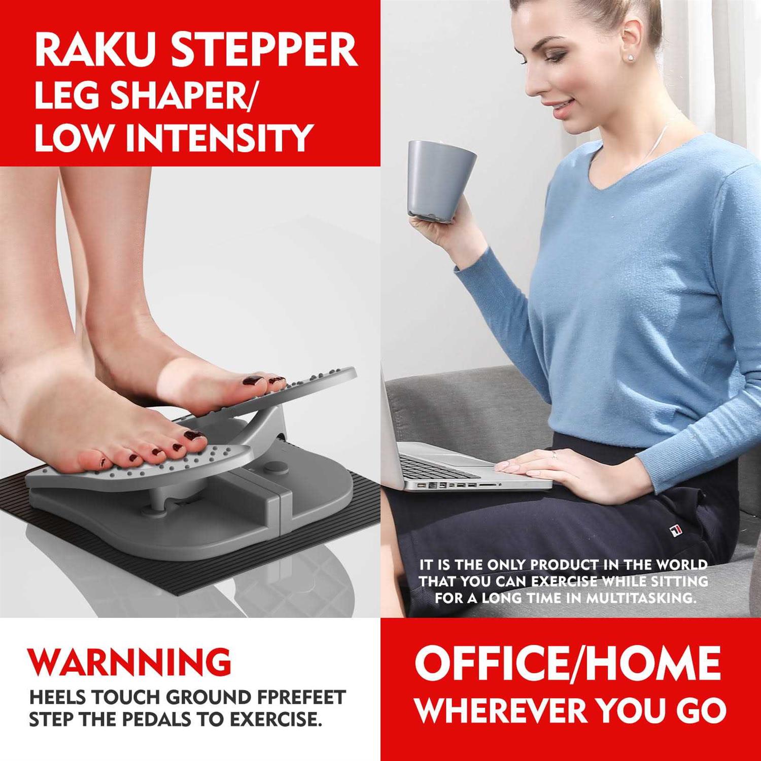 Mbb Exerciser Pedal,Under Desk Mini Stepper,Relieves Varicose - Image 5