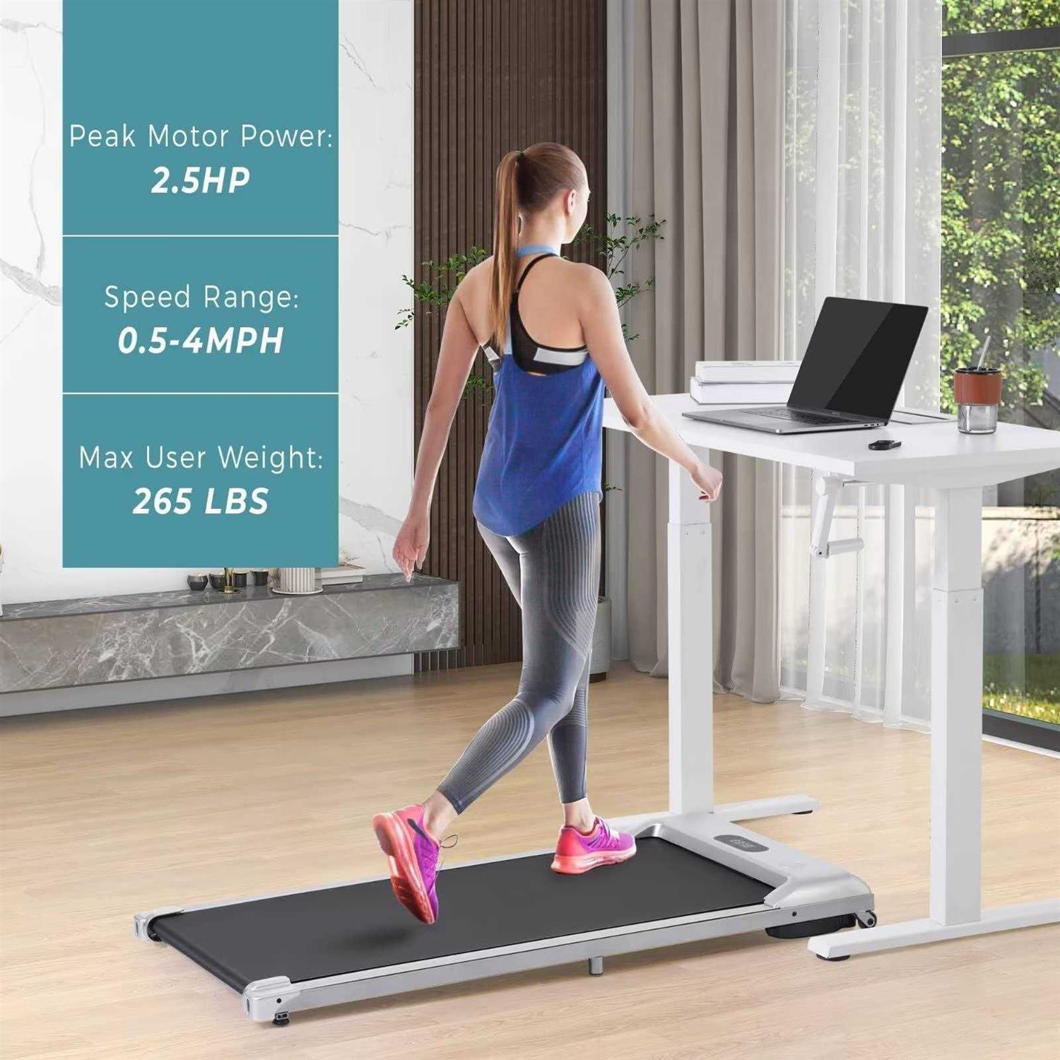 Merax 2 In 1 Under Desk Treadmill Remote And Led Display - Image 3