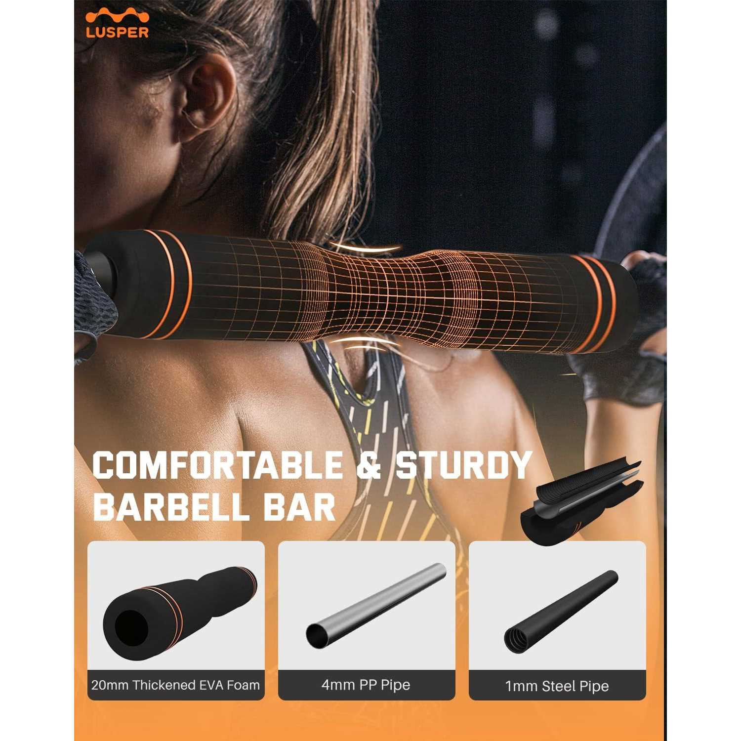 Lusper Adjustable Weights Dumbbells Set 44lbs Free Weights with 3 Modes - Image 4