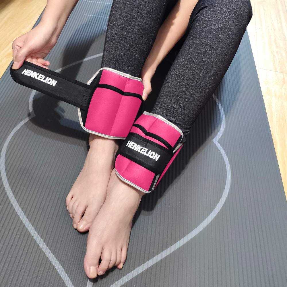 Henkelion 1 Pair Adjustable Ankle Weights For Women Men Kids - Image 3