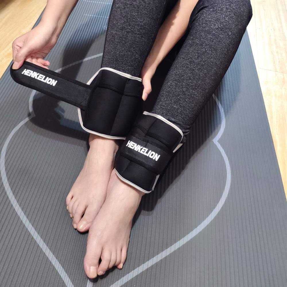 Henkelion 1 Pair Adjustable Ankle Weights For Women Men Kids - Image 4