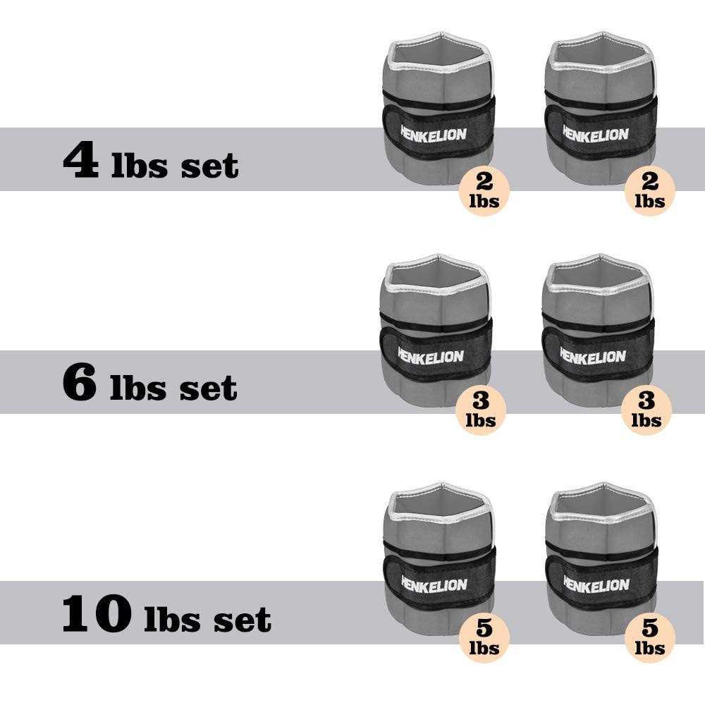 Henkelion 1 Pair Adjustable Ankle Weights For Women Men Kids - Image 5