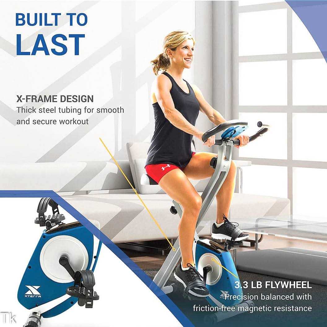 Node Fitness Stationary Folding Indoor Cycling Exercise Bike - Image 3