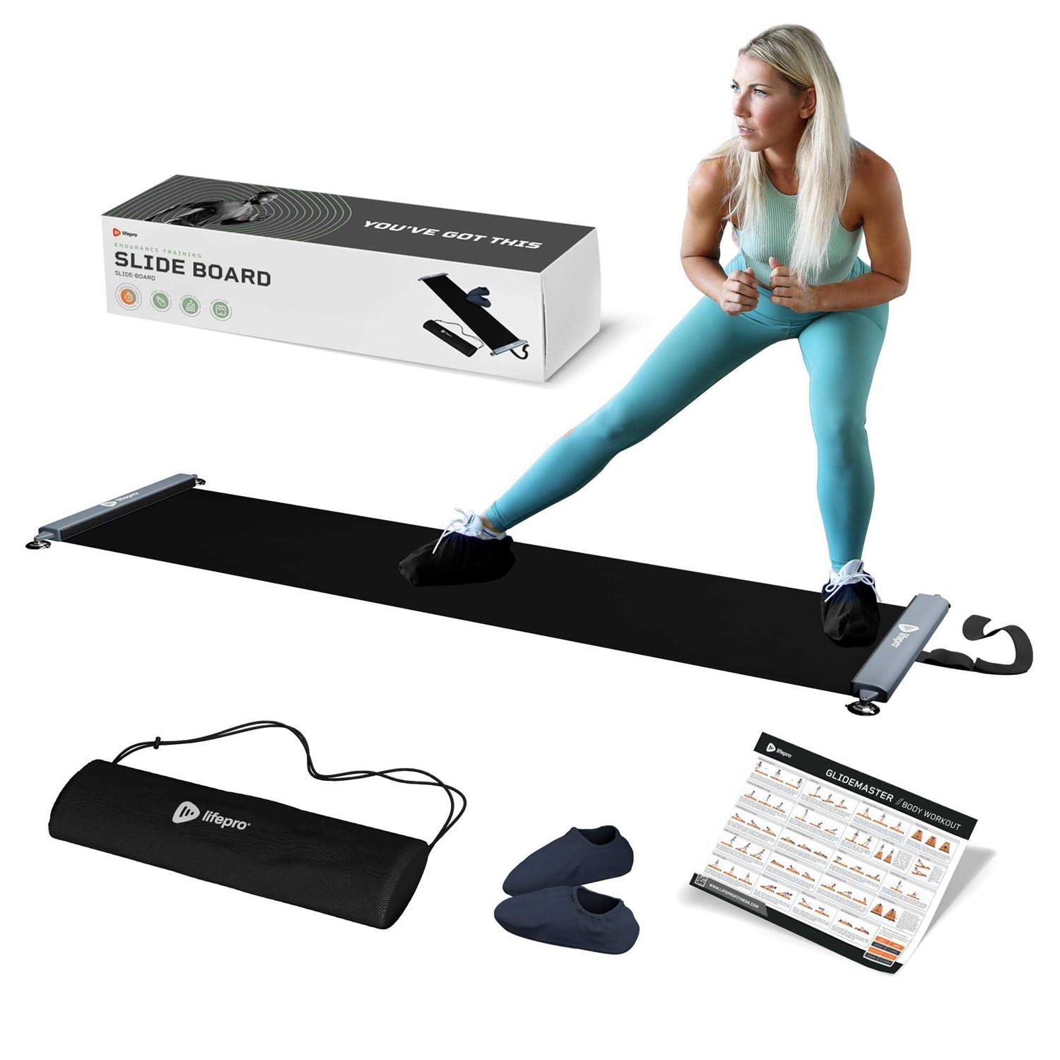 Lifepro Exercise Slide Board for Working Out Exercise Sliding Board Mat With for Endurance & Strength Building Exercises - Image 5