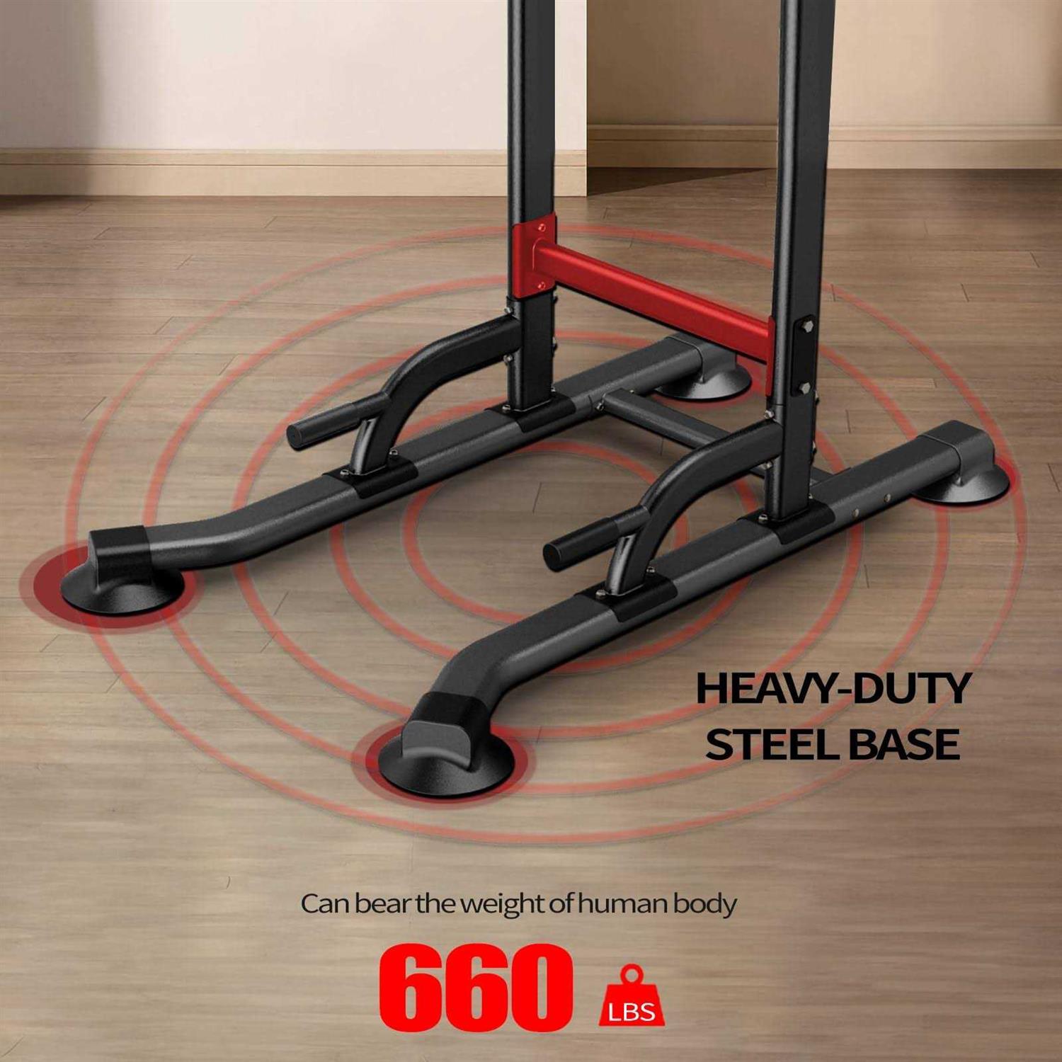 K KiNGKANG Power Tower Adjustable Height Pull Up Dip Station Multi-Function Home Strength Training Fitness Workout Station for Home Gym - Image 3