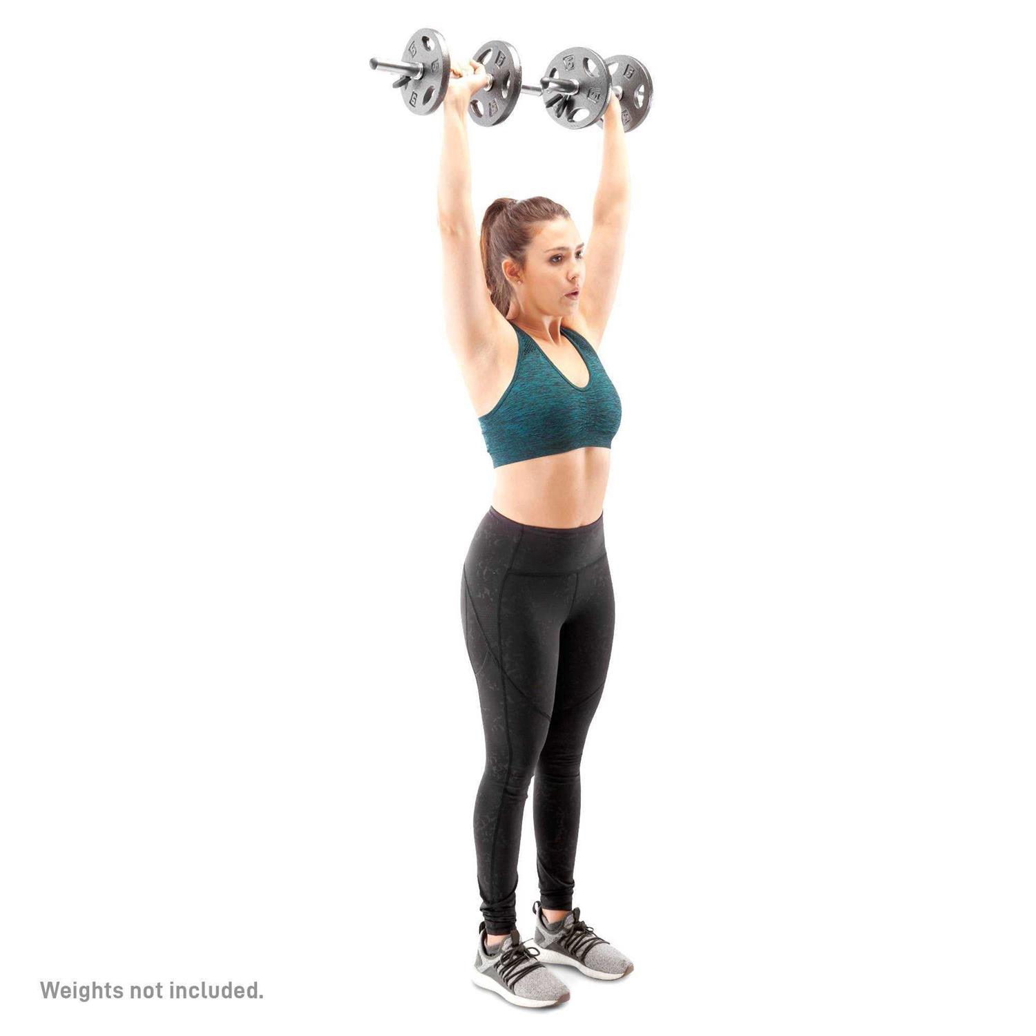 Marcy Standard Curl Bar & Dumbbell Handle Set - Image 4