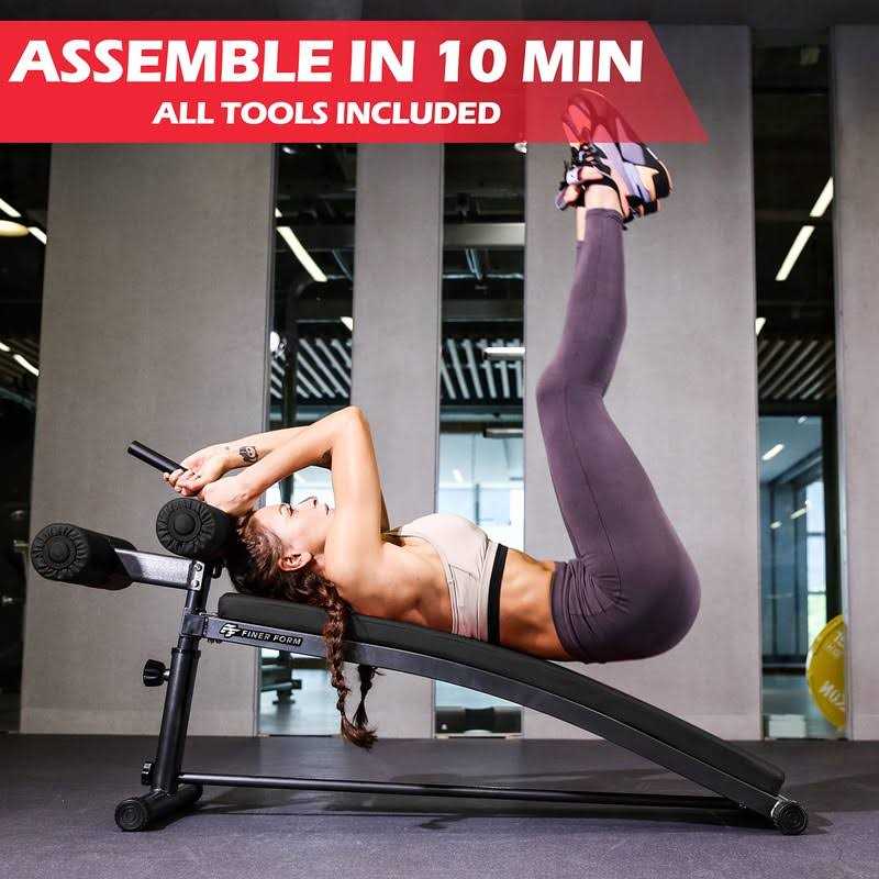 Finer Form Gym-Quality Sit Up Bench with Reverse Crunch Handle for Ab Exercises - Image 4