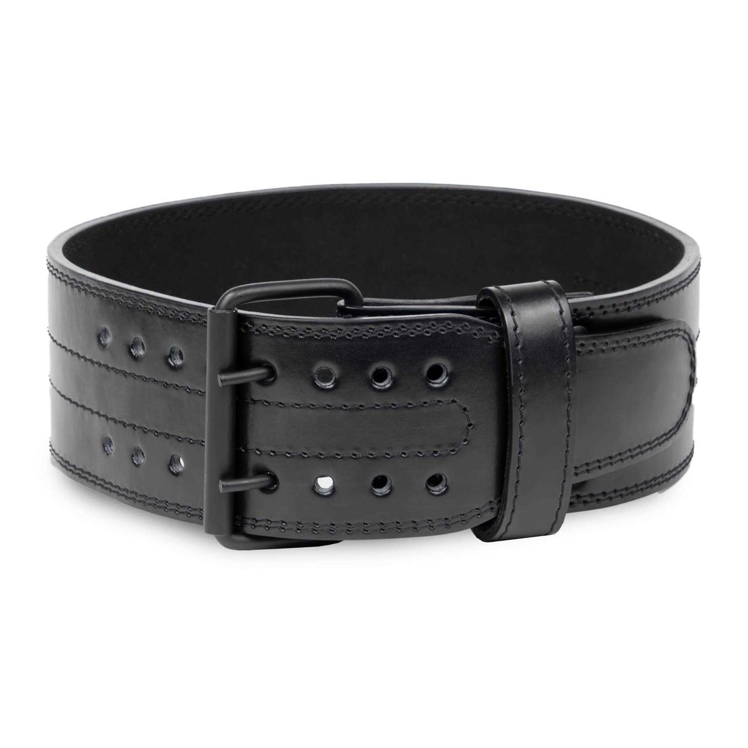 Gymreapers Weightlifting Belt 6mm Genuine Leather Double Prong Power Belt Heavy Duty 4-Inch Wide - Image 3