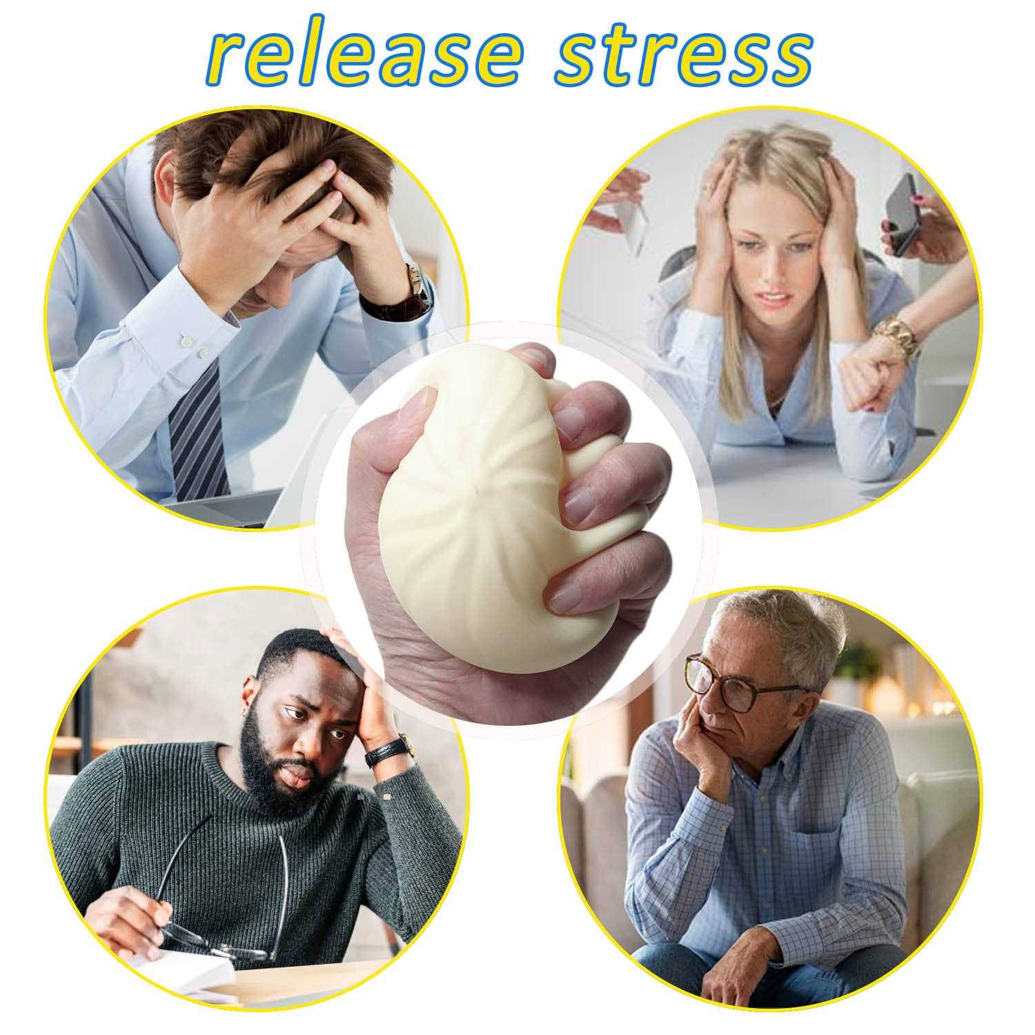 Satisfy Your Stress with the Dumpling Squishy Steamed Stuffed Bun Decompressor Set - Image 3