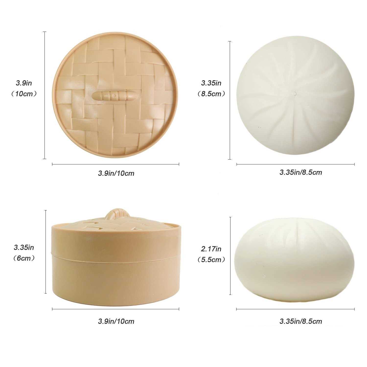 Satisfy Your Stress with the Dumpling Squishy Steamed Stuffed Bun Decompressor Set - Image 4