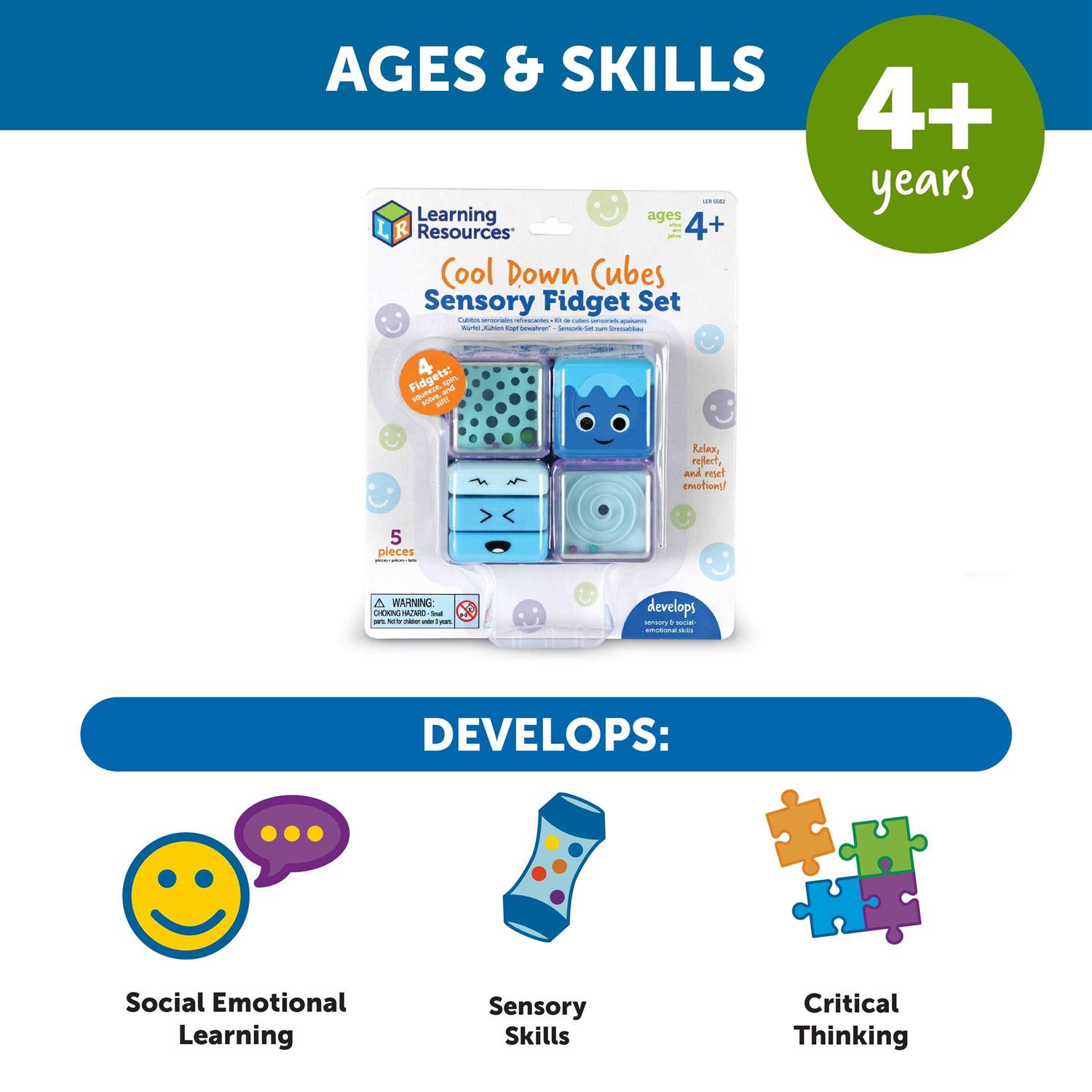Learning Resources Cool Down Cubes Sensory Fidget Set - Image 5