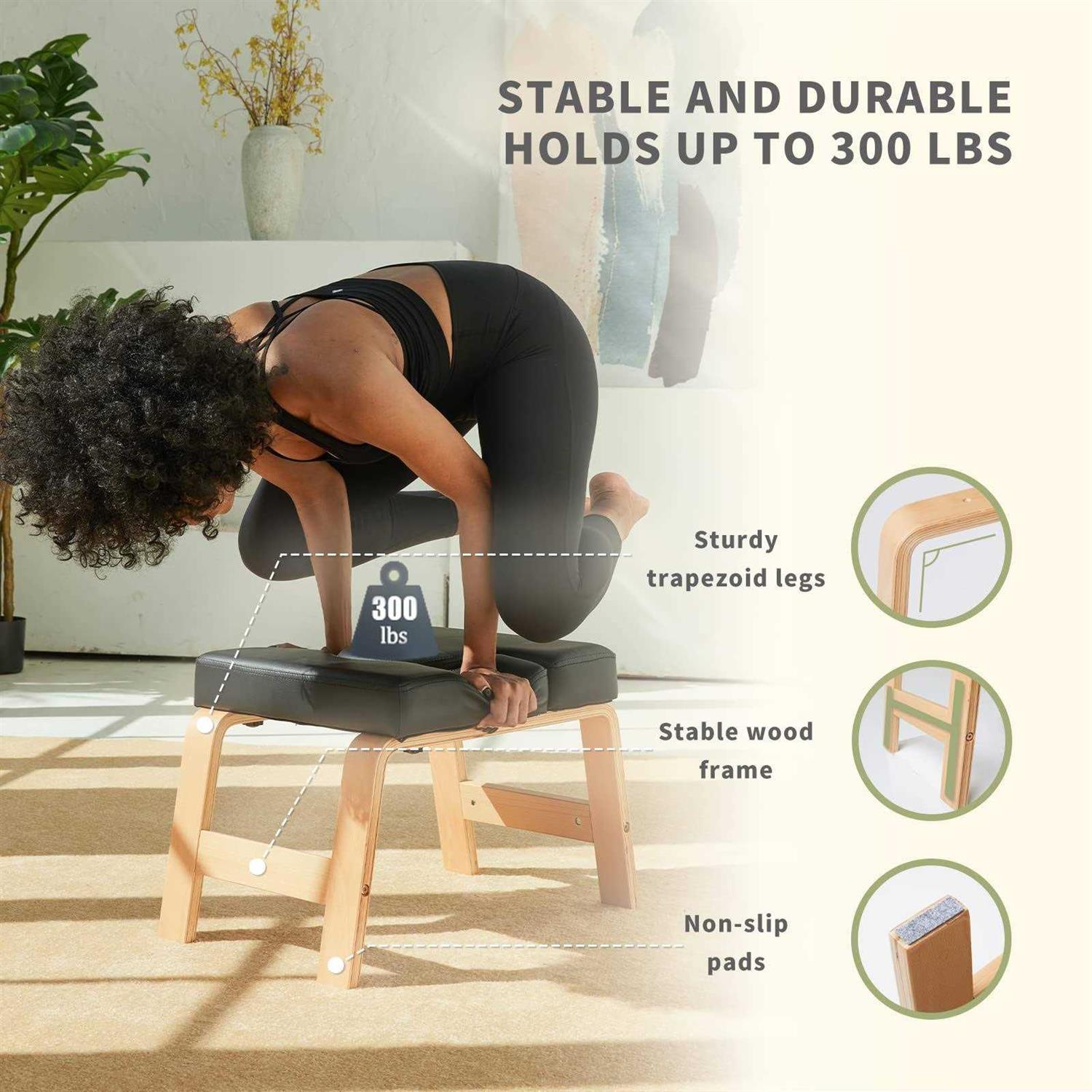 Restrial Life Yoga Headstand Bench Stand Yoga Chair for Family, Gym - Image 3