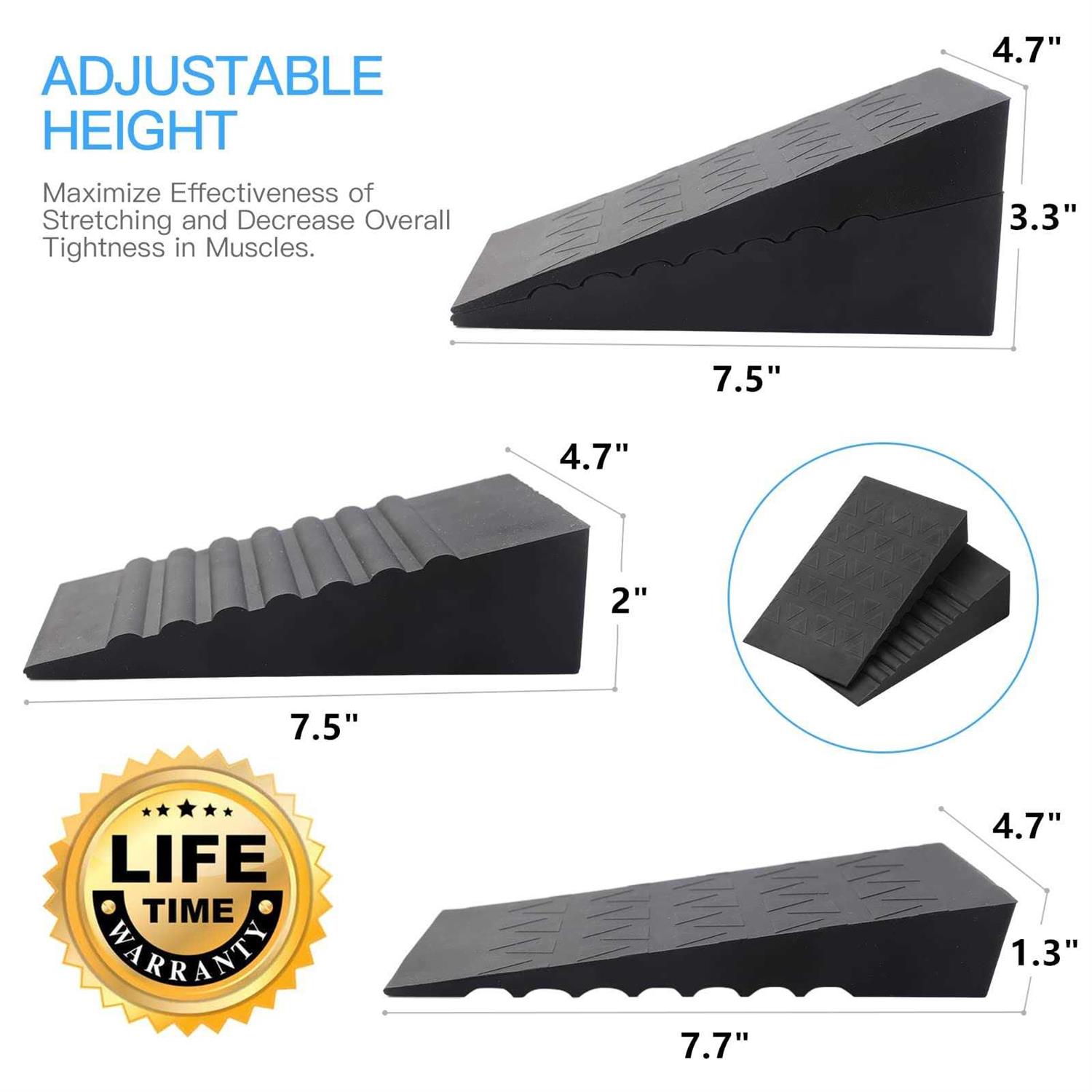 Harderwill Squat Wedge Block Adjustable Non-Slip Squat Ramp - Image 3