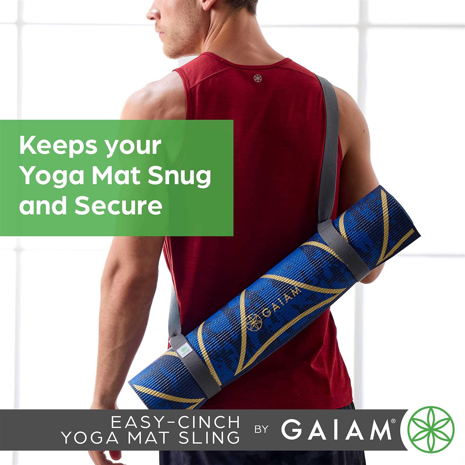Gaiam Easy Cinch Yoga Mat Sling - Image 5