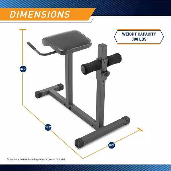 Marcy Roman Chair/Hyperextension Bench - Image 5