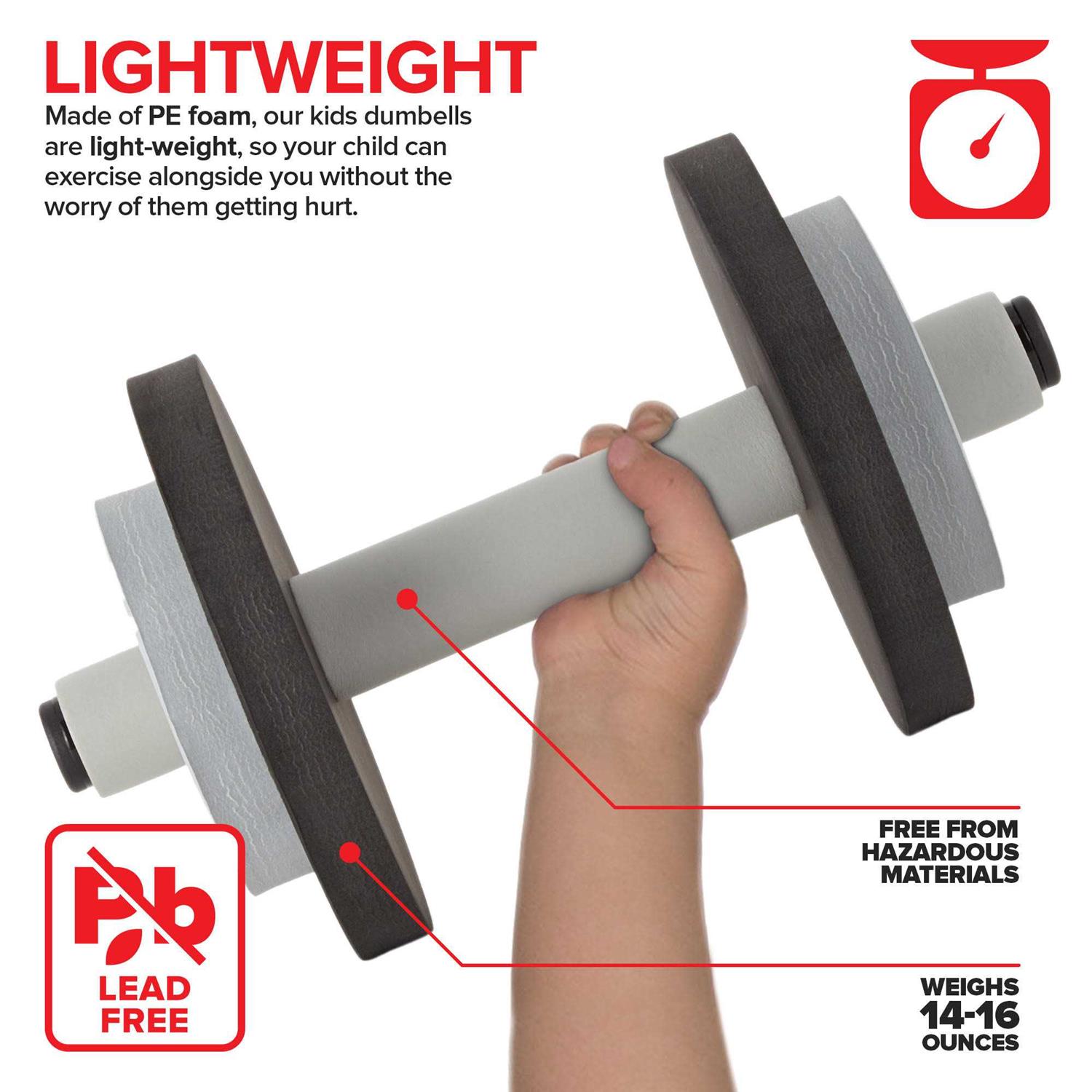 Modern Innovations Kids Weight Set Toy Dumbbells for Fun Toddler Fitness - Image 3